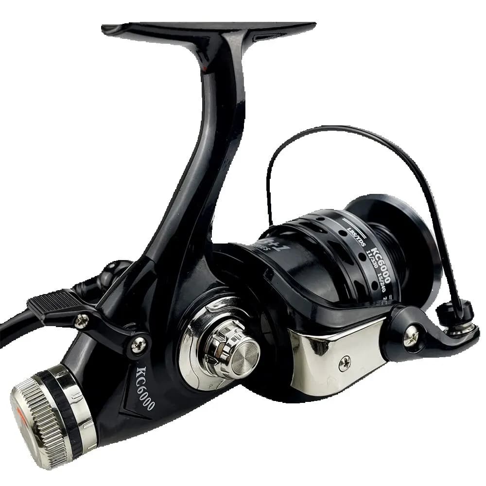 Moulinet de pêche à tambour fixe 13 + 1 roulements, équipement à double frein, adapté à la pratique en bateau, à gauche ou à droite