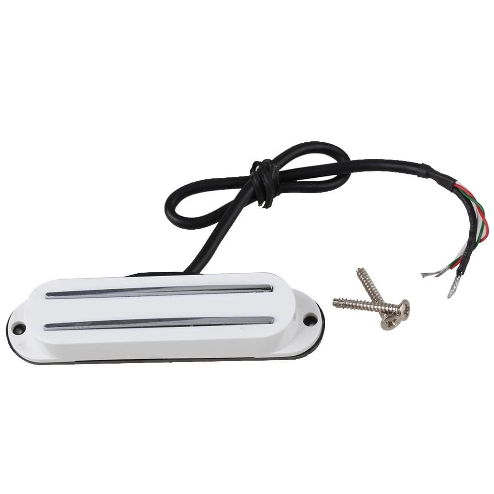 Humbucker électrique JENeck 514-plus, rail de touristes magnétique blanc à 4 fils