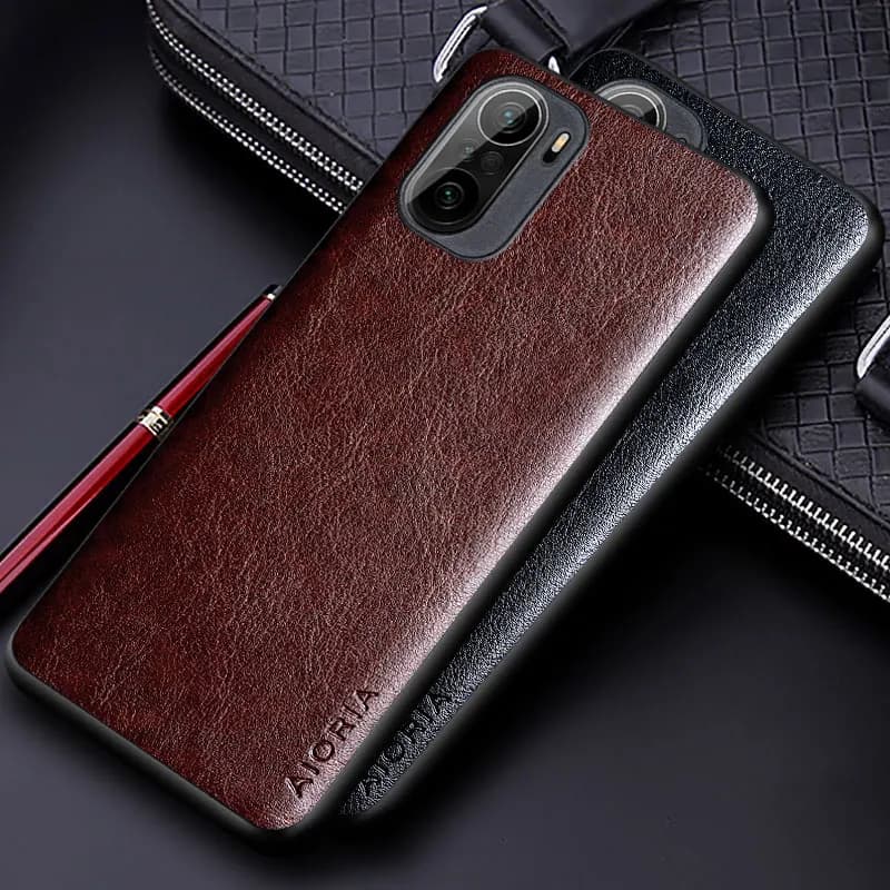 Étui en cuir PU de luxe pour Xiaomi Poco F3 coque avec couverture de téléphone Design de couleur unie d'affaires pour xiaomi poco f3 étui funda capa