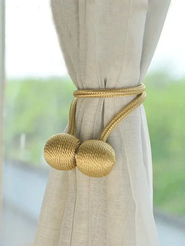 Embrasse magnétique pour rideau, boule de perle, accroche arrière, clip, tringle, accessoire