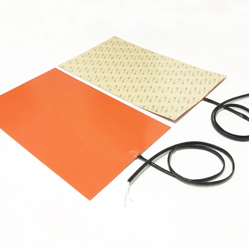 Plaques chauffantes en caoutchouc silicone 230V, tapis chauffant électrique pour applications industrielles