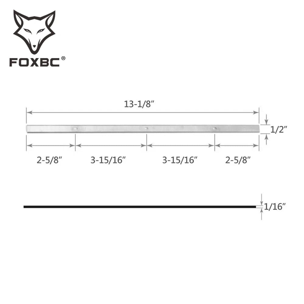 FOXBC 13 "333mm HSS lame de raboteuse de couteau pour outil de travail du bois Scheppach PLM1800-JEU DE 2