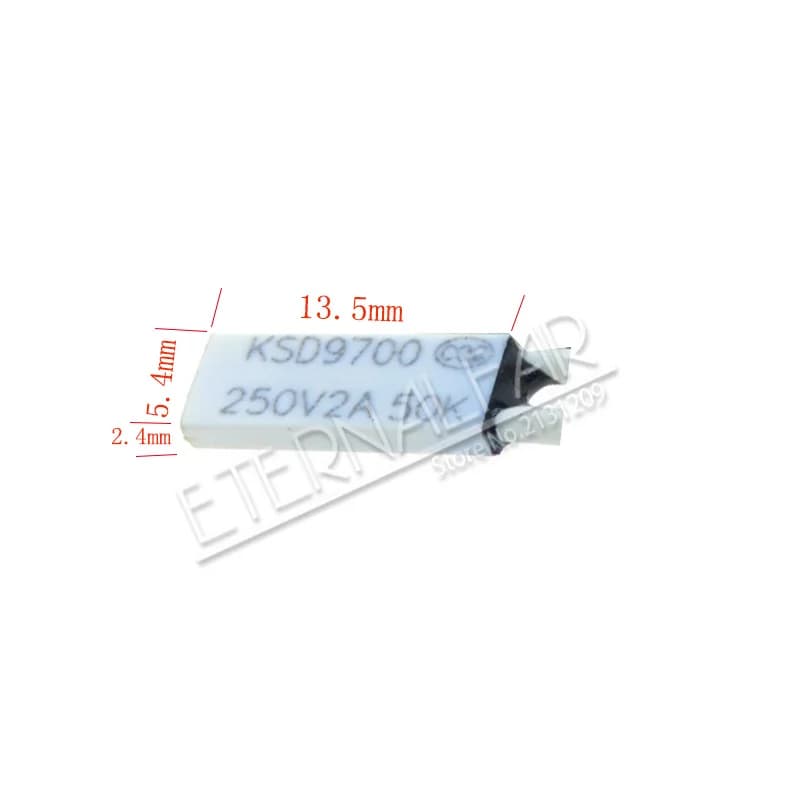 TB02 – KSD9700 250V 2a, fusibles en plastique, disque bimétallique, interrupteur à petite température NC sans Thermostat, protecteur thermique, 45c ~ 150c 75c
