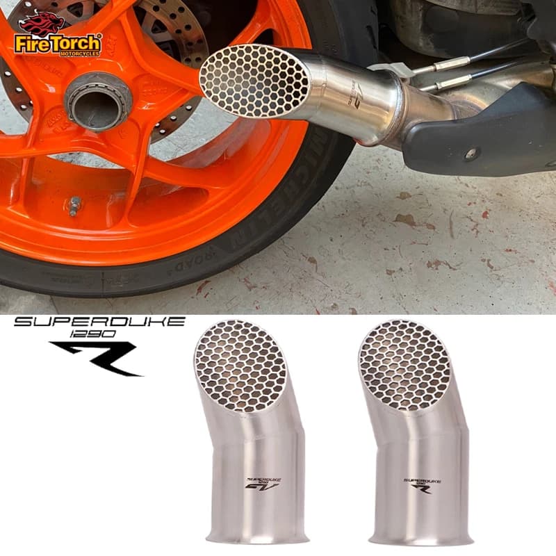 Silencieux intermédiaire mini pour moto KTM 1290 Super Duke R 2014-2020 et KTM 1290 Super Duke GT 2016-2024
