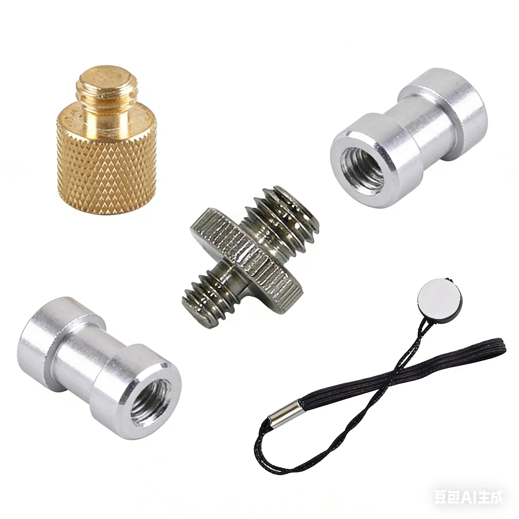 Adaptateur de montage à vis de filetage de 1/4 "à 3/8" pour trépied, plaque de fixation à vis EB pour appareil photo Flash trépied support de lumière mâle à femelle