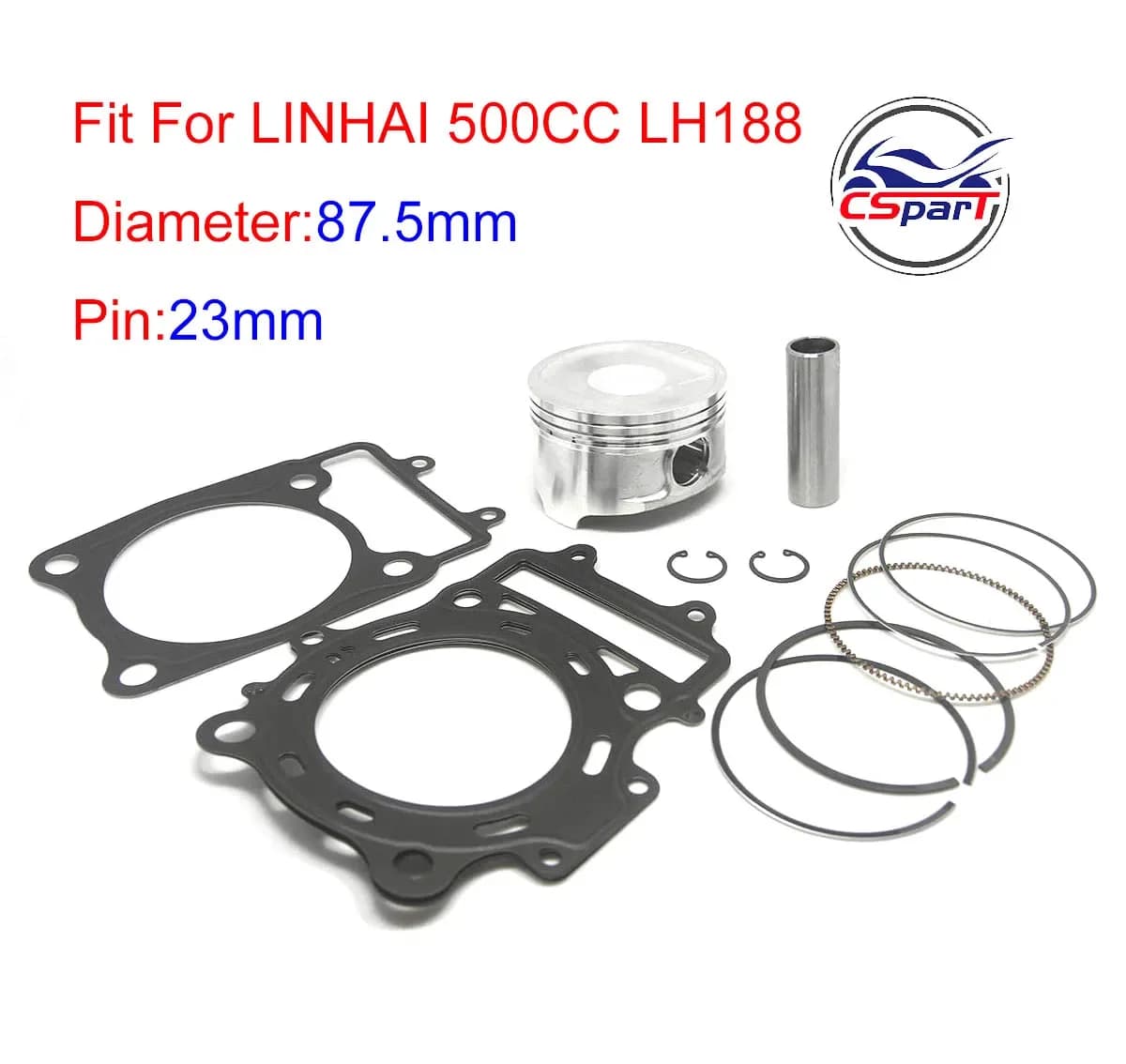 Kit de joint de segment de piston pour Linhai 500 M550 RL UTV T-BOSS 550 E4 Mcape L E2 T3b EFI PROMAX 35119