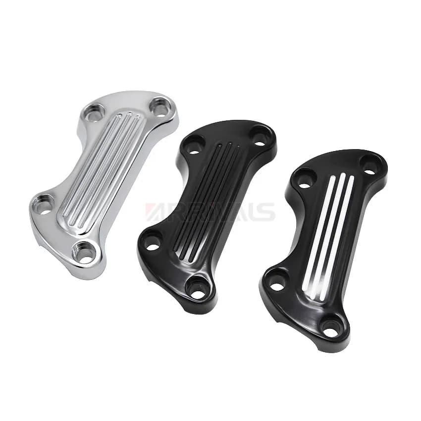 Leviers de guidon de moto CNC, pince de couverture supérieure, Harley Touring Street, installation de Softail, ocia Fat Boy Sportster