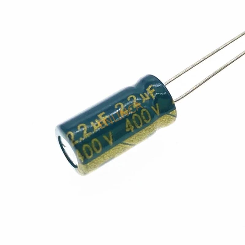 Condensateur électrolytique de haute qualité, 400V, 2,2uf, 6x12mm, 2.2UF, 400V, 6x12, 20 pièces