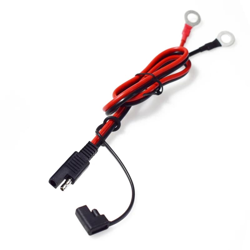 Câble de charge de batterie, câblage de borne annulaire, prise de déconnexion rapide SFP 2 broches, câble d'extension de batterie SAE 60cm 14AWG