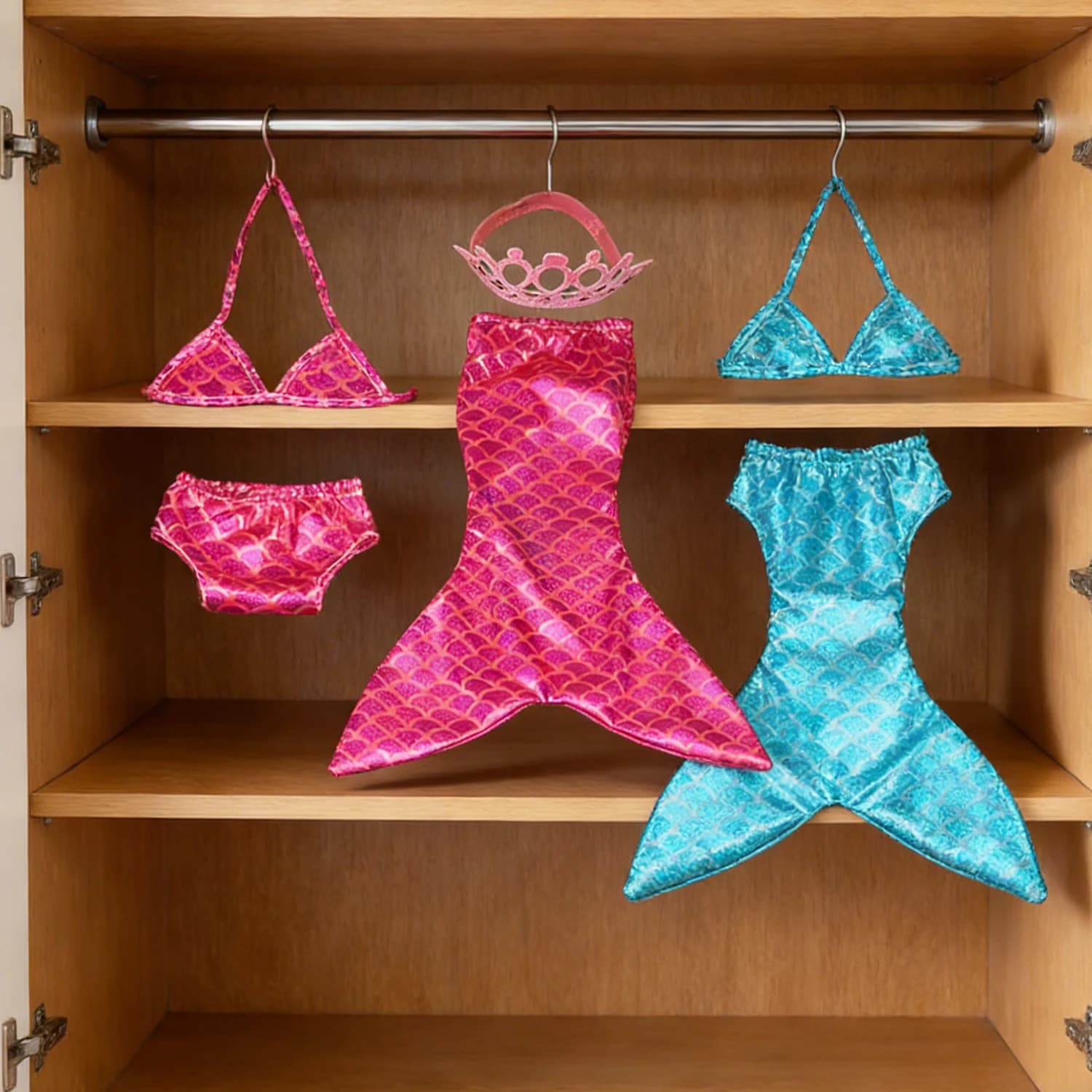Vêtements de poupée pour nouveau-né, 18 pouces, 43cm, accessoires de maquillage, vêtements sirène, costume pour bébé enfant, cadeau d'anniversaire et de Festival, culotte