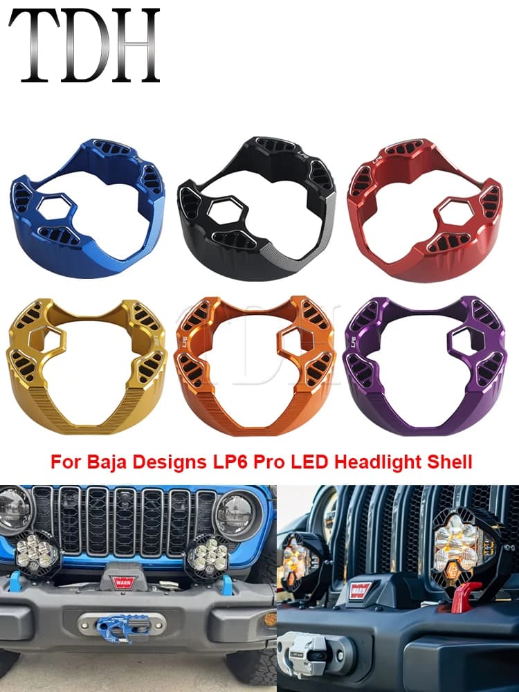 Boîtier de phare pour Harley Touring Road Glide Ultra Special FLTRK FLTRU Road King, compatible avec les phares Baja Designs LP6.