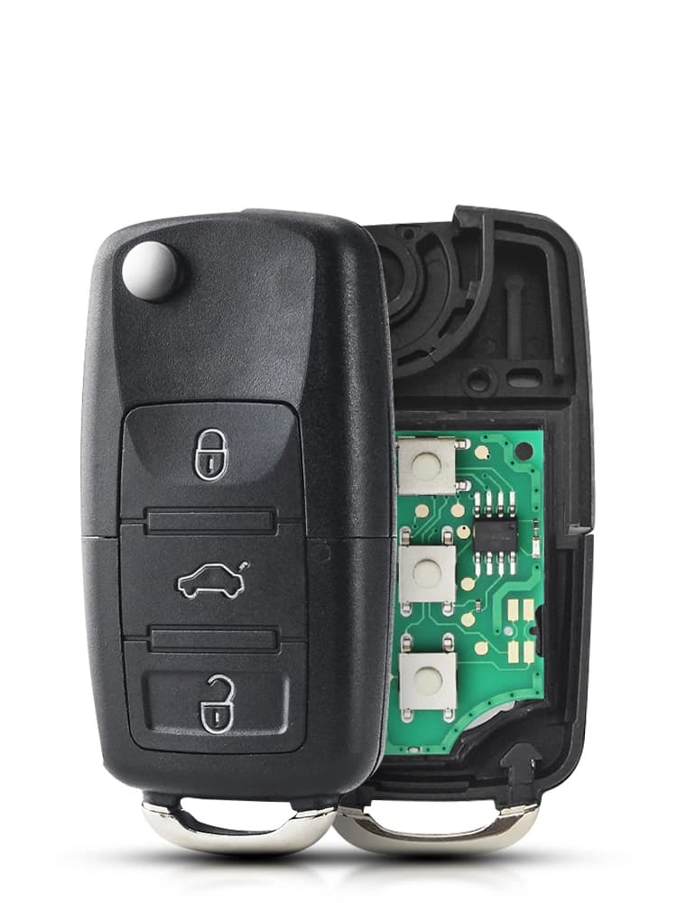 KEYYOU – clé télécommande de voiture avec puce ID48, 433MHz, pour VW VOLKSWAGEN Passat Bora Polo Golf Beetle 1J0959753AH / HLO 1J0 959 753 AH