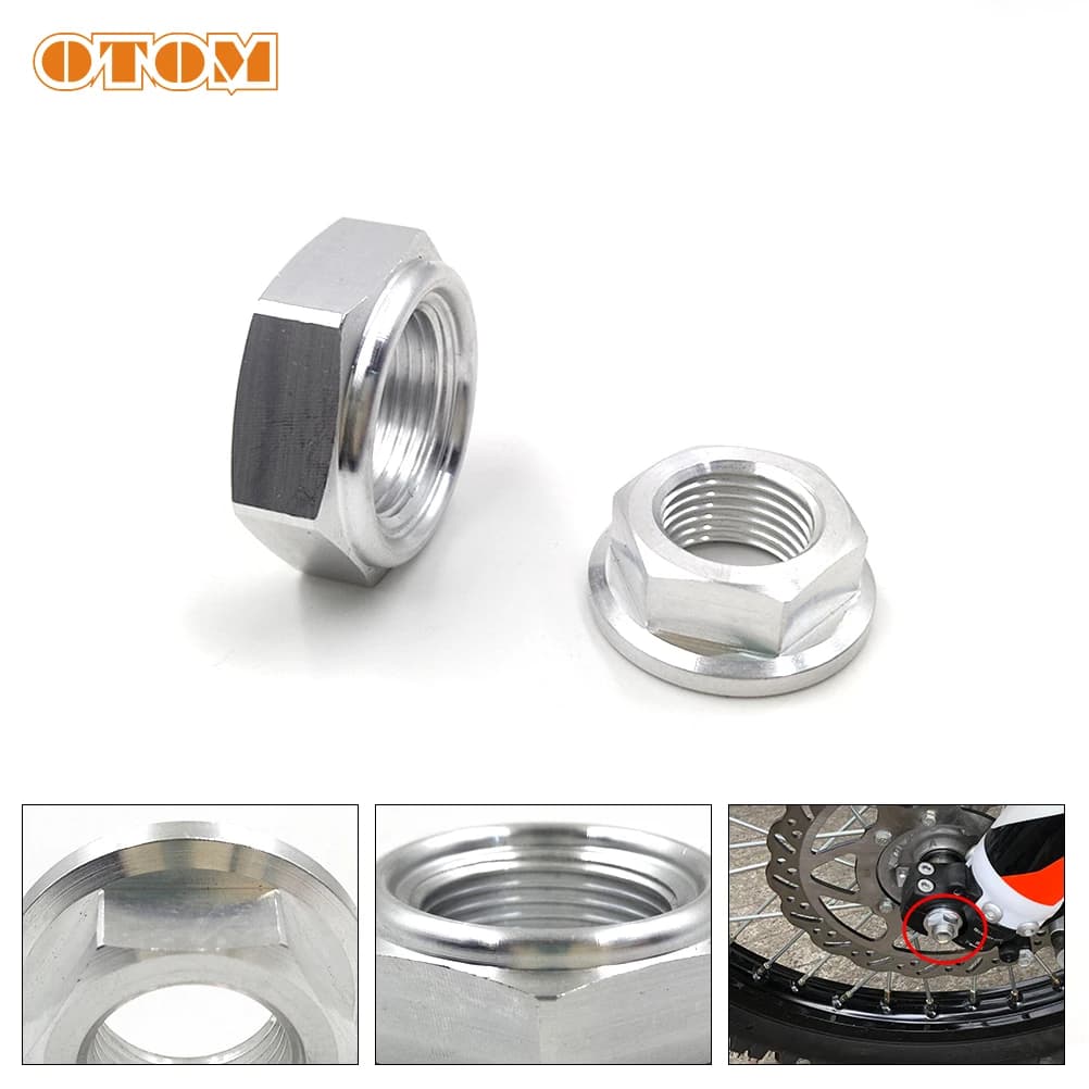 OTOM-Écrou d'appellation avant et arrière pour moto, vis hexagonale d'usinage CNC en aluminium, Honda CRF250R 250X 450R 450X Motocross, M16, M22, 7075
