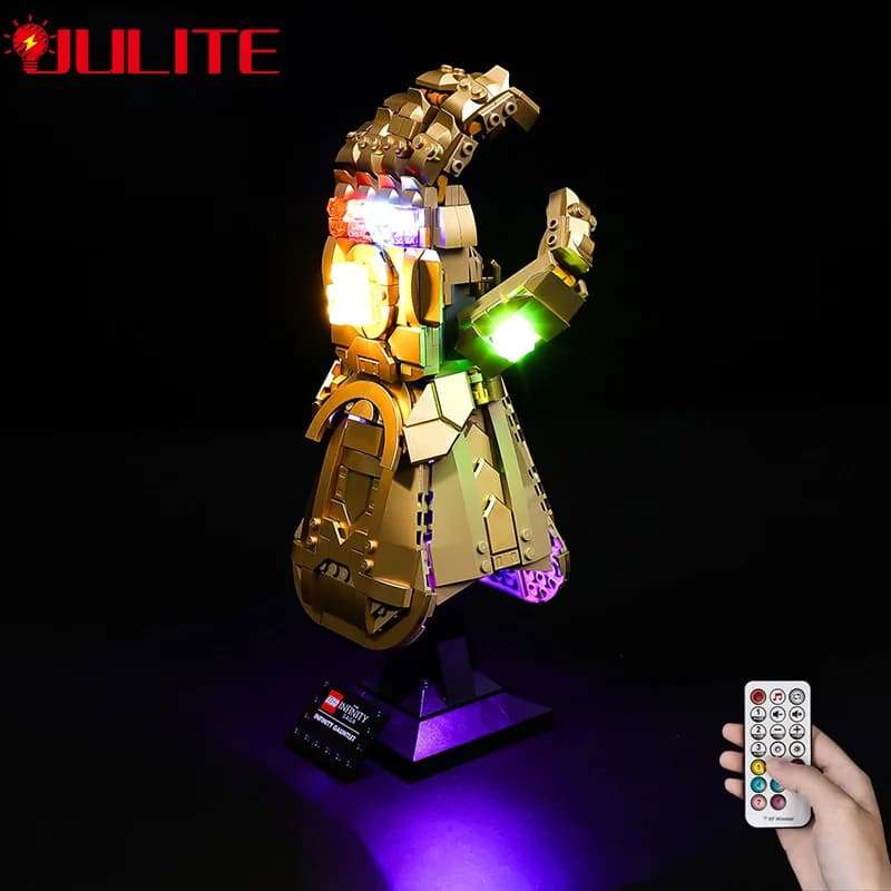 Kit d'éclairage LED pour gantelet 76191, ensemble de jouets de bricolage, blocs de construction non inclus, Kit d'éclairage uniquement