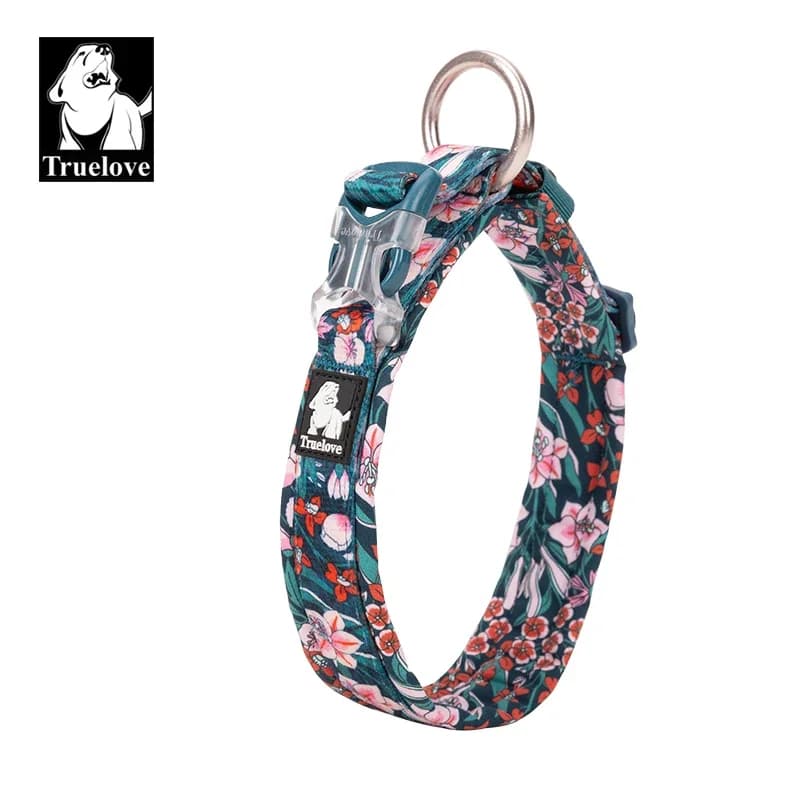 Truelove Collier pour animaux de compagnie floral Meilleur coussin confortable rembourré Camouflage Petits, moyens et grands chiens et animaux de compagnie en cours d'exécution en plein air TLC5273
