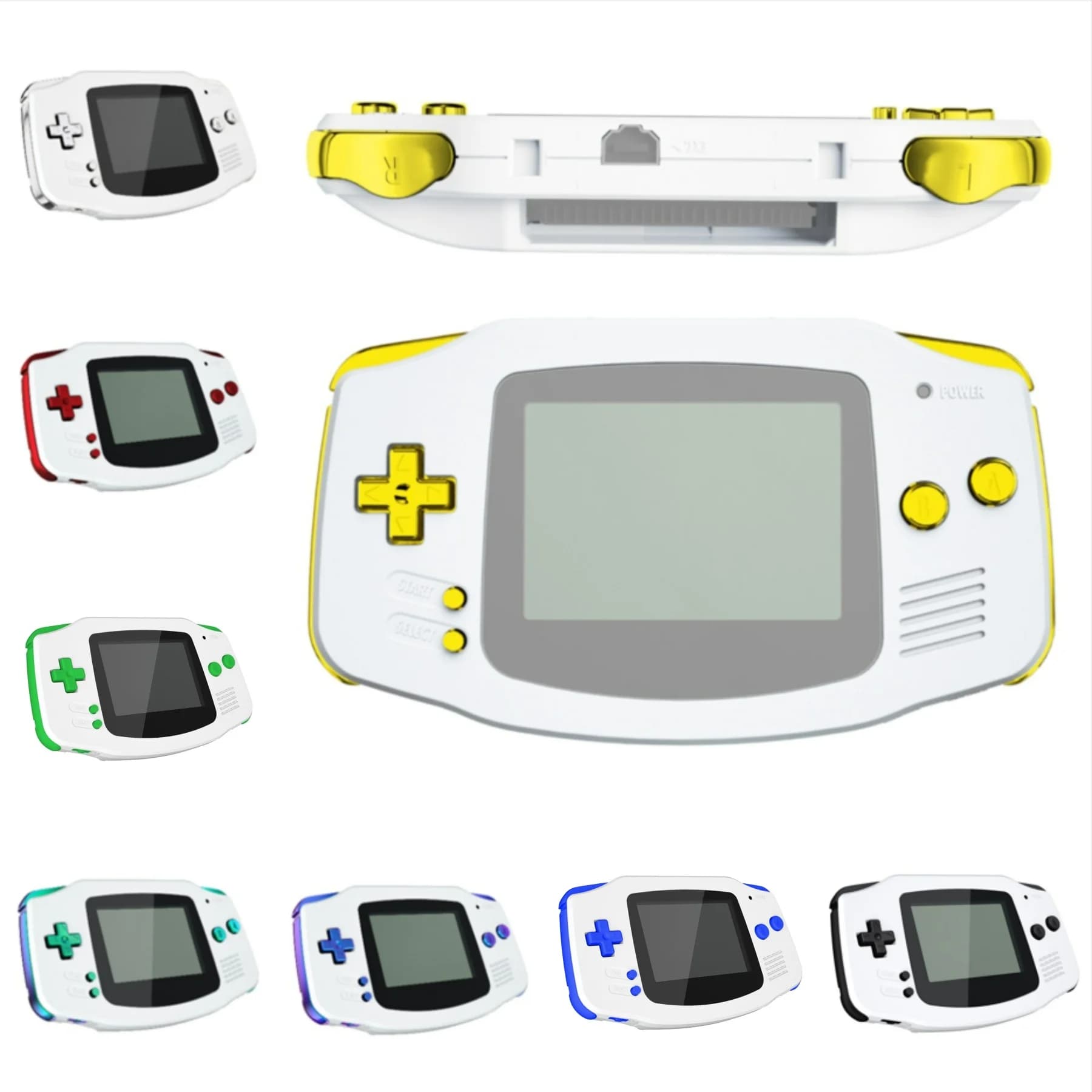 eXtremeRate – jeu complet de boutons de remplacement pour Gameboy Advance pour GBA, Console de jeu portable non incluse
