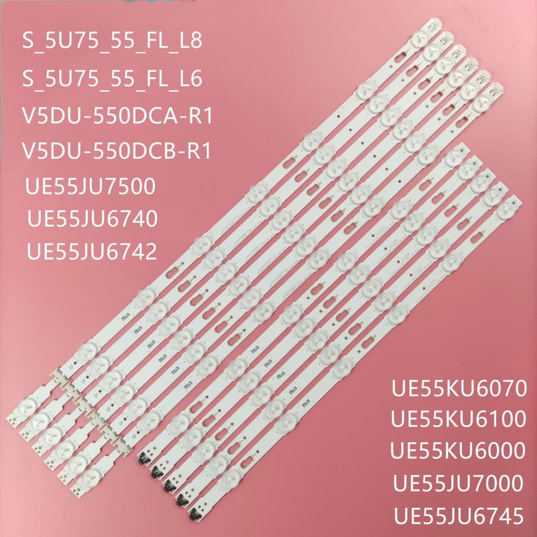 Bande de rétroéclairage LED (12) pour UE55KU6000K UE55KU6000 UE55MU6175U UE55KU6020 UE55MU6120 UE55MU6105K UE55MU6175U UE55MU6175