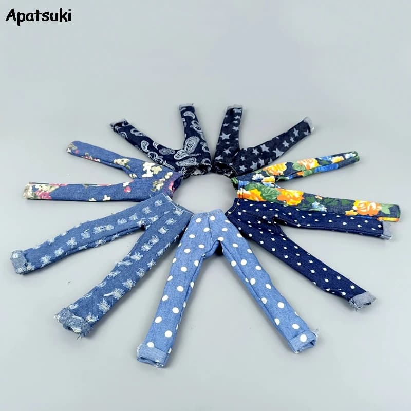 Pantalons en jean à la mode pour poupée Barbie, vêtements décontractés pour Barbie 1/6 BJD, accessoires pour maison de poupée, jouet