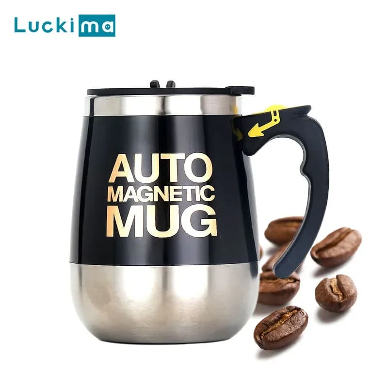 Tasse à café à arrête automatique en acier inoxydable, aste par USB, mélangeur automatique Assad, tasse pour la maison et le bureau, cadeau de Noël et d'anniversaire, nouveau