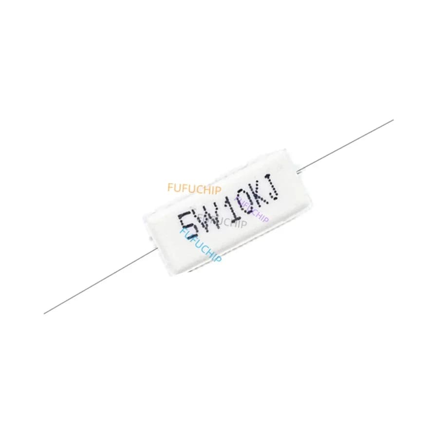 Résistance de puissance en ciment 5W 5%, 10 pièces, 0.1 ~ 10K 0.1R 0.5R 1R 10R 100R 0.22 0.33 0.5 1 2 5 8 10 15 20 25 30 100 1K 10K ohm
