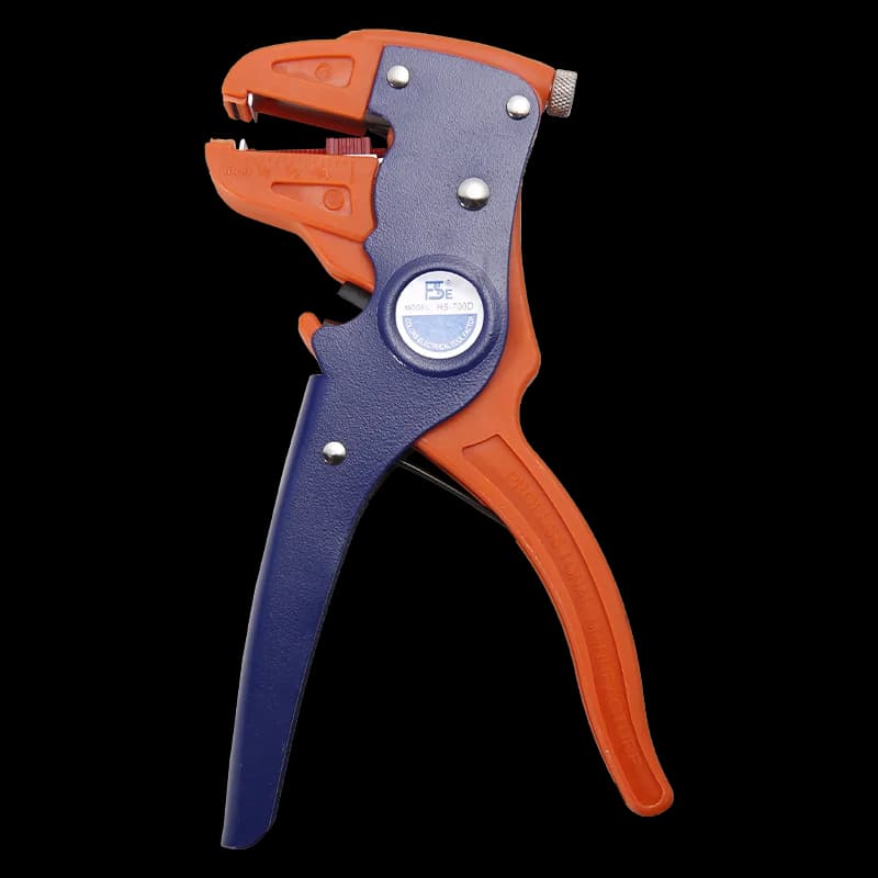 Dénudeur de fil automatique HS-700D 0,25-6mm2 2-en-1 Pince à dénuder et couper avec ressort de tension réglable et ouverture automatique pour électricien