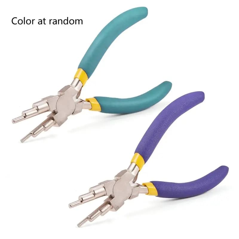 Pince formation boucle enveloppée fil, barils bijoux multi-tailles, 6 étapes, haute qualité, nouveau, 2024, 6 en 1