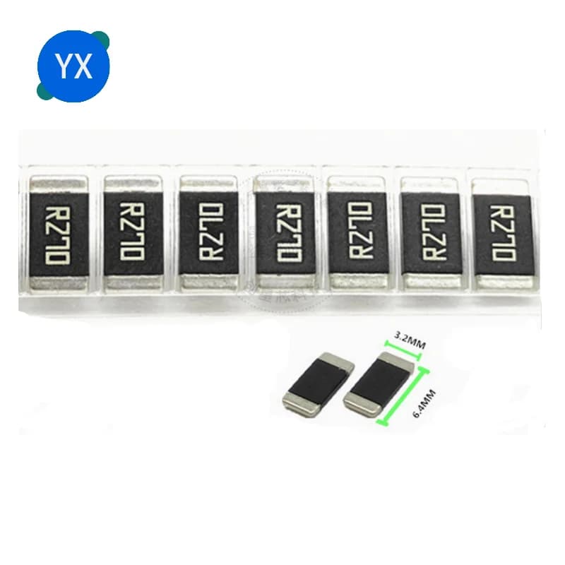 Résistance d'échantillonnage en alliage SMD 2512, 50 pièces, 1% 2W 0.01MR 0.05MR 1MR 2MR 3MR 5MR 10MR 20MR 30MR 50MR 100MR 200MR 300MR 500MR