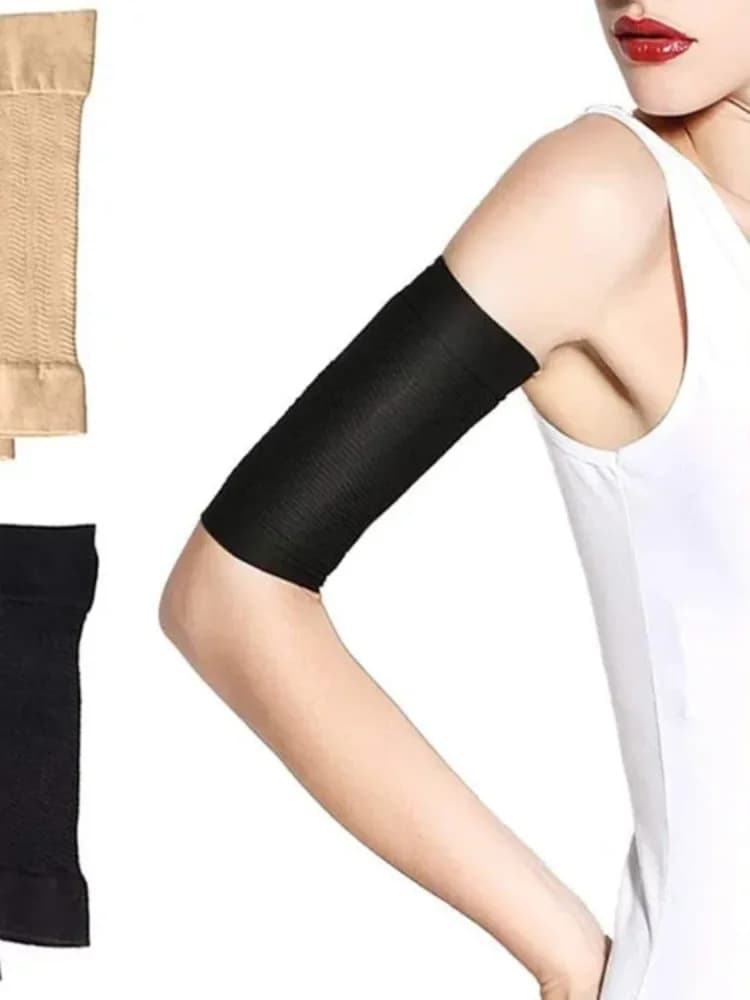 Manchons de bras de Compression élastiques, couvrant les cicatrices amincissantes, améliore la protection des manches façonnantes des mollets, pour le Sport et le Fitness