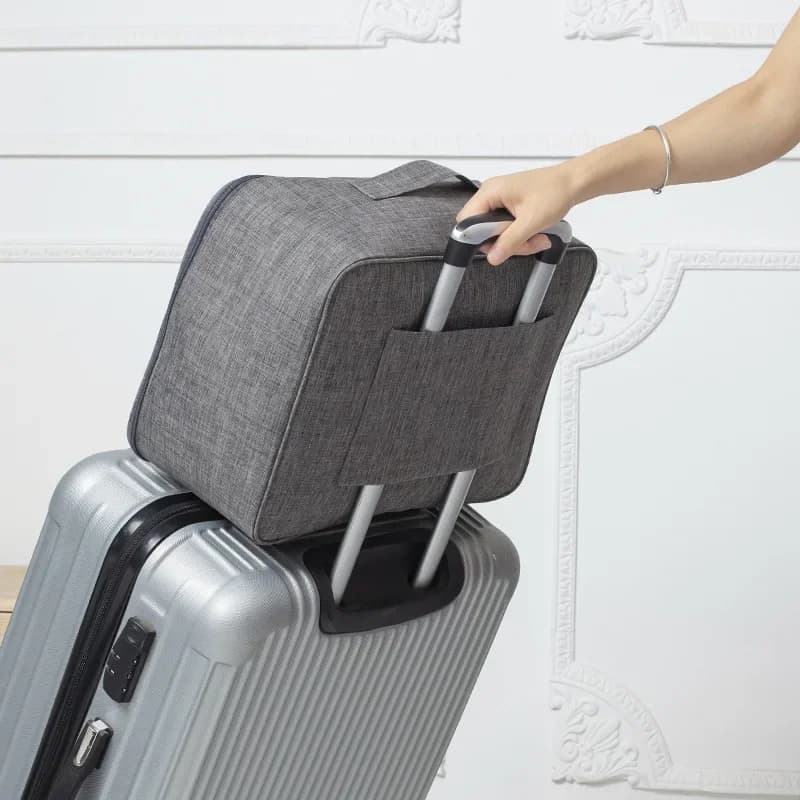 Sac de voyage cationique de grande capacité pour vêtements, comprend des sacs à bagages qui peuvent être emballés dans des boîtes à pôles côtelés, le nouveau voyage