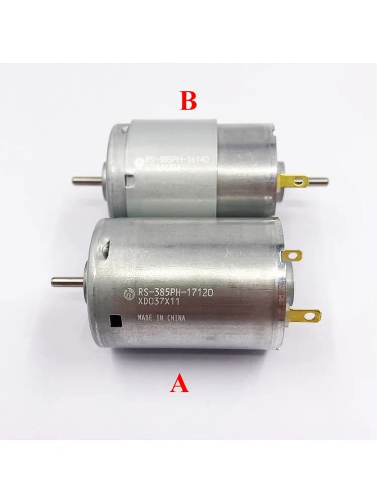 MABUCHI – moteur électrique Original RS-385PH-17120/16140, 12V dc 18V 24V 30V, haute vitesse, couple élevé, double arbre pour pompe à huile Automobile