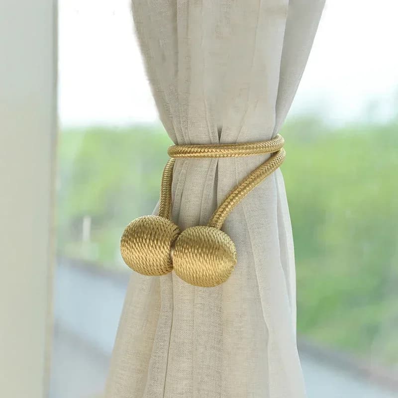 Embrasse magnétique pour rideau, boule de perle, accroche arrière, clip, tringle, accessoire