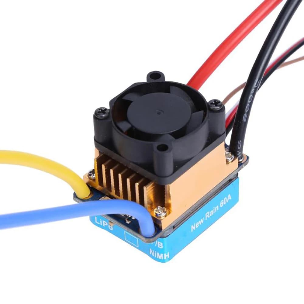 OCDAY 5-13V 320A étanche 3S 60A moteur brossé ESC contrôleur de vitesse électronique pour voiture 1/10 RC