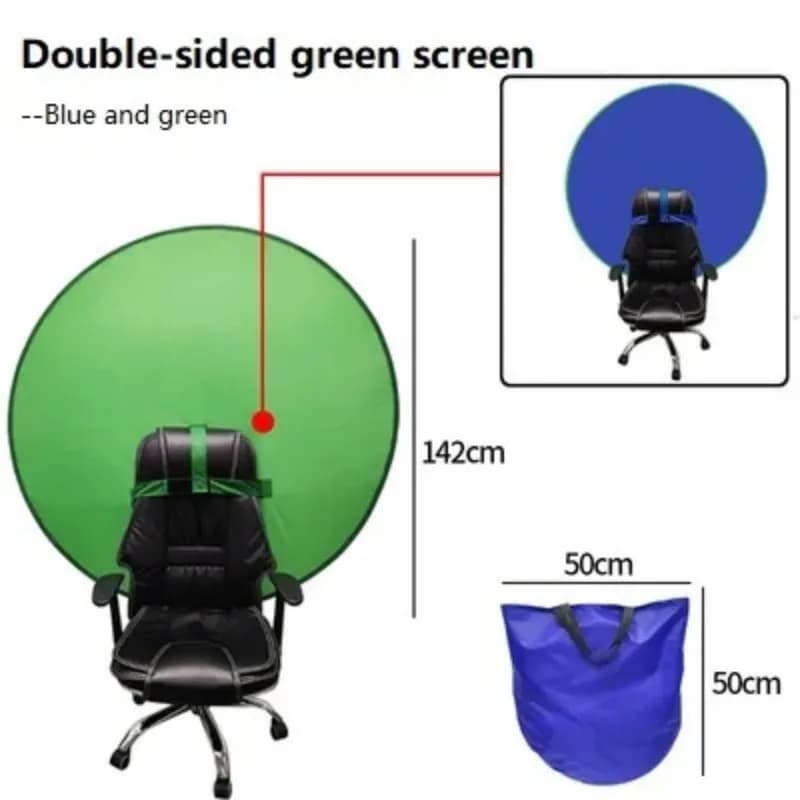 Décors photo portables à écran vert, grille Dnomakey, haute saturation des documents, fond de photographie pour studio vidéo en direct, 110cm