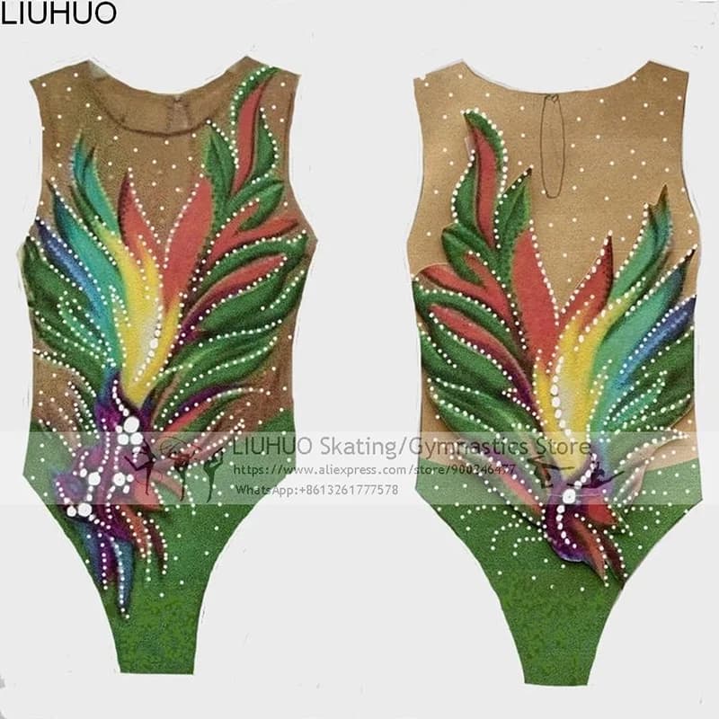 LIUHUO – maillot de bain synchronisé pour filles, vêtements de Performance pour femmes, BD1219