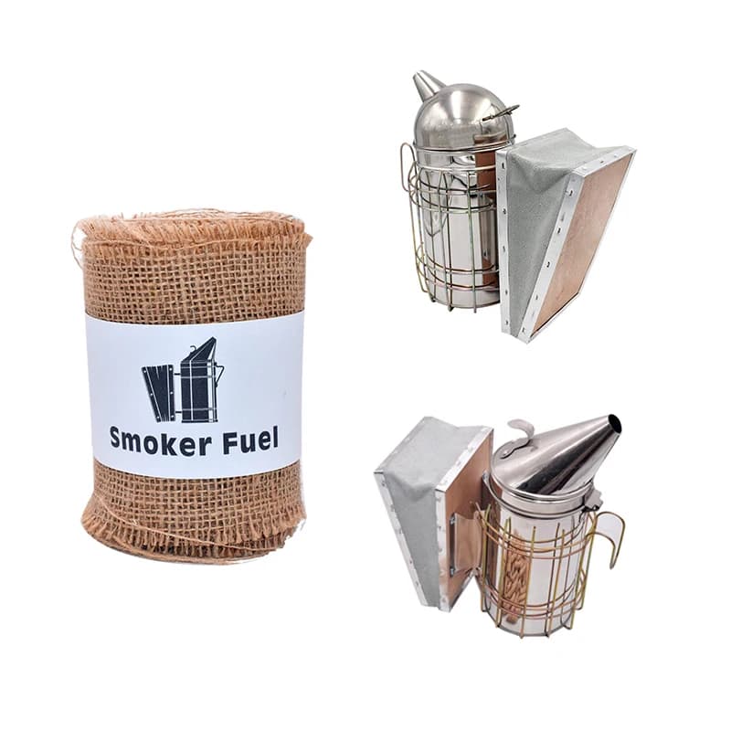 300CM/Rouleau de combustible en toile de jute pour fumigateur d'abeilles, fumigation apicole moins irritante