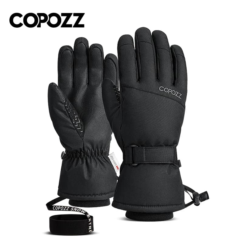 COPOZZ hommes femmes gants de Ski ultraléger imperméable hiver gants chauds gants de Snowboard moto équitation neige gants coupe-vent