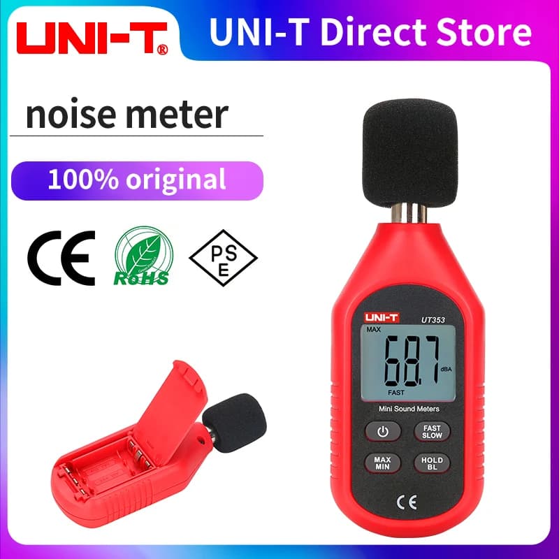UNI-T UT353 Digital Sound Level Meter UT353BT Noisemcirculation 30-130dB Décibel Tester Noise Audio Detector Bluetooth