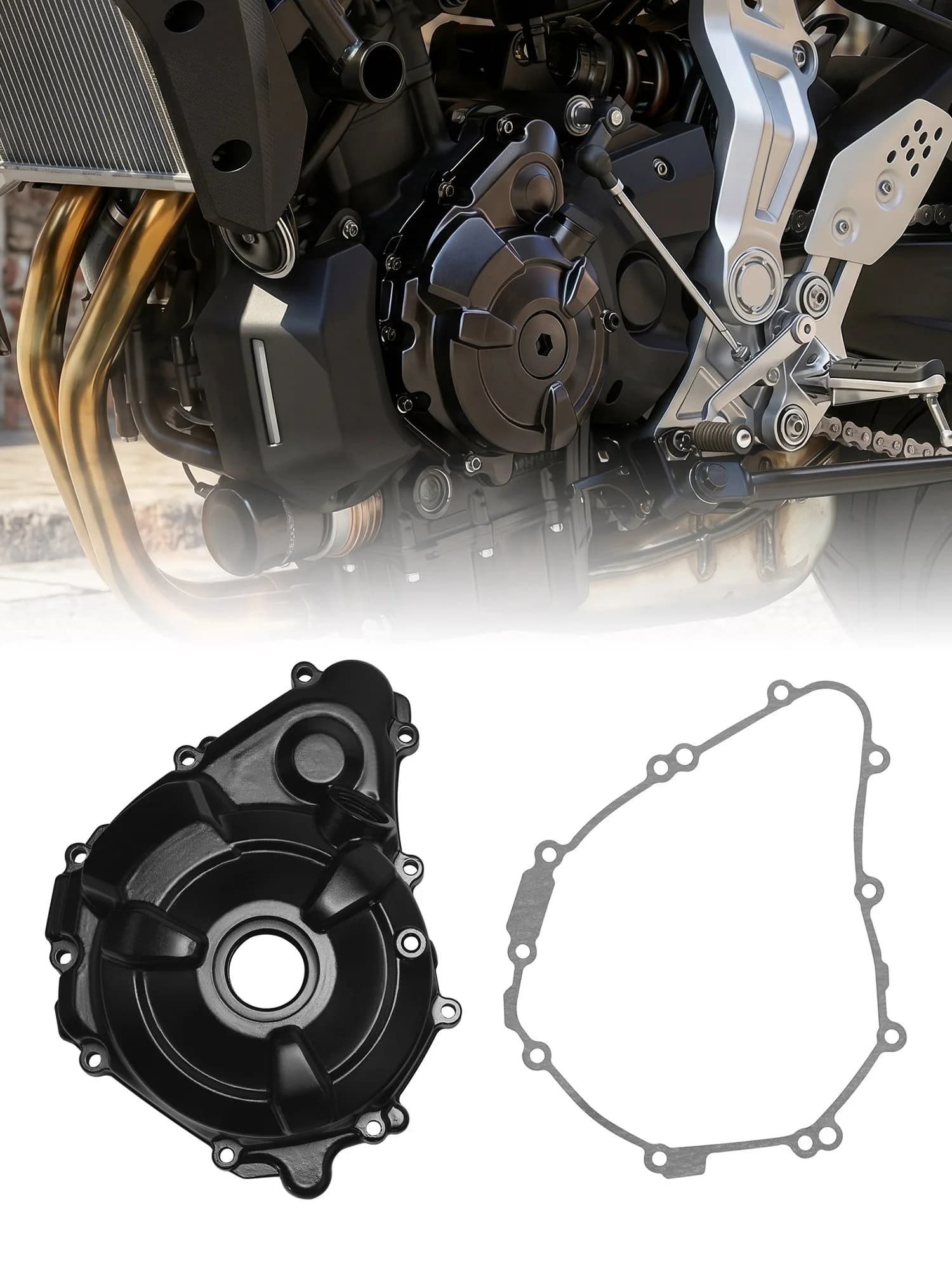 Couvercle de Stator de moteur gauche de moto, carter pour YAMAHA FZ07 2015-2017 MT07 2015-2020 XSR700 2018-2023 TENERE 700 2021-2024