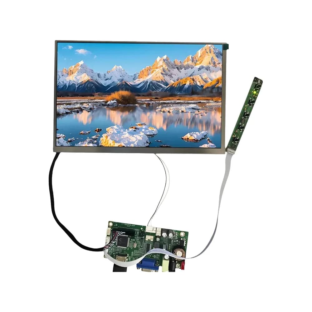 Écran tactile Wisecoco 10,1 pouces 1280x800 1000 Nits haute luminosité lisible en plein soleil avec carte de pilote HD-MI VGA