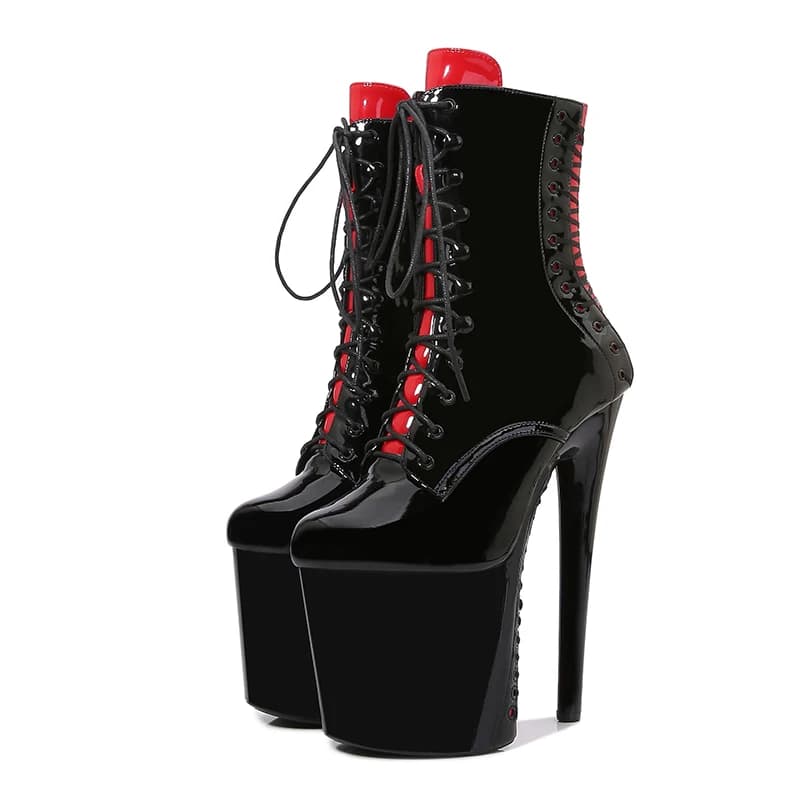 Auman Ale – bottines à talons hauts de 20cm pour femmes, plateforme imperméable, semelle épaisse, talon fin, chaussures de danse pôle de nuit Sexy, nouvelle collection