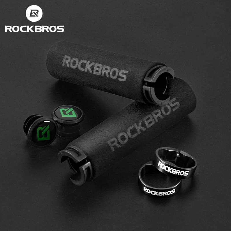 ROCKBROS poignées de cyclisme poignées de vélo vtt Silicone éponge poignées de guidon poignées de vélo VTT guidon de vélo ultraléger