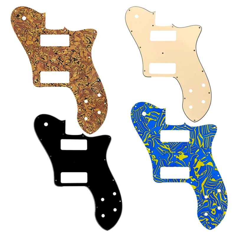 Fei Man – pièces de guitare personnalisées, pour US FD 72 Tele Deluxe, Pickguard de réédition avec remplacement Humbucker P90, plusieurs couleurs