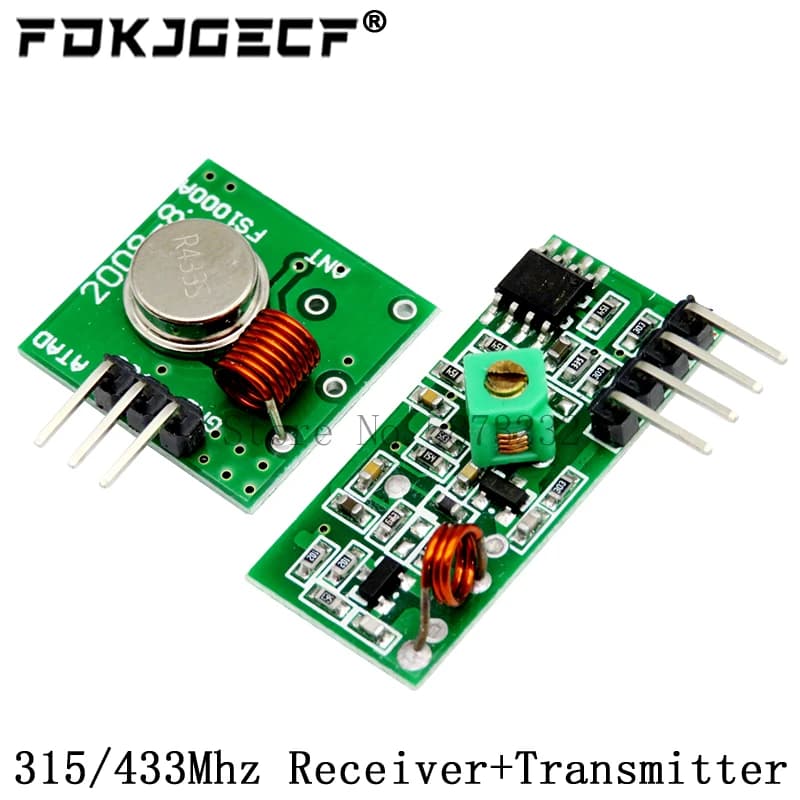 Module émetteur et récepteur sans fil RF 433Mhz, Kit de bricolage 5V DC 433MHZ/315MHZ pour Arduino Raspberry Pi /ARM/MCU WL