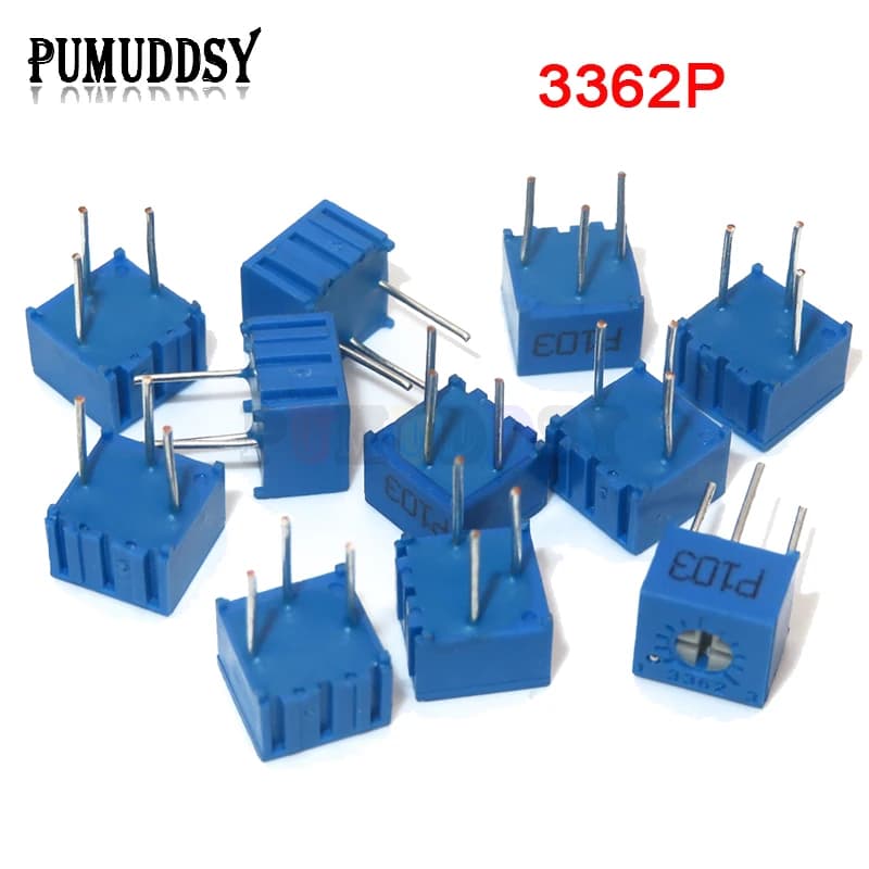 Potentiomètre Tondeuse Trimpo, série 3362P, 02/10/2018 101 201 501 102 202 502 103, 3362 500R 1K 2K 5K 10K 20K 50K 100K 2M, 10 pièces