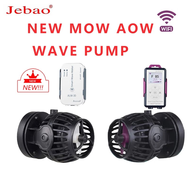 Jebao-Fabricant de vagues sans fil pour aquarium marin, pompe à vagues, contrôleur d'affichage LCD WiFi, AOW MOW-3 MOW-5 MOW-9 MOW-16 MOW-22, nouveau