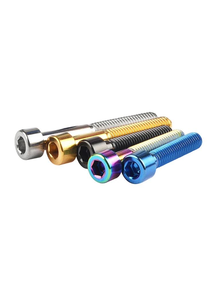 Catdogbear boulon en titane M6/M7x10 15 18 20 25 30 32 35 40 43 45 50 55 60 65mm vis à tête hexagonale Allen pour attaches de vélo