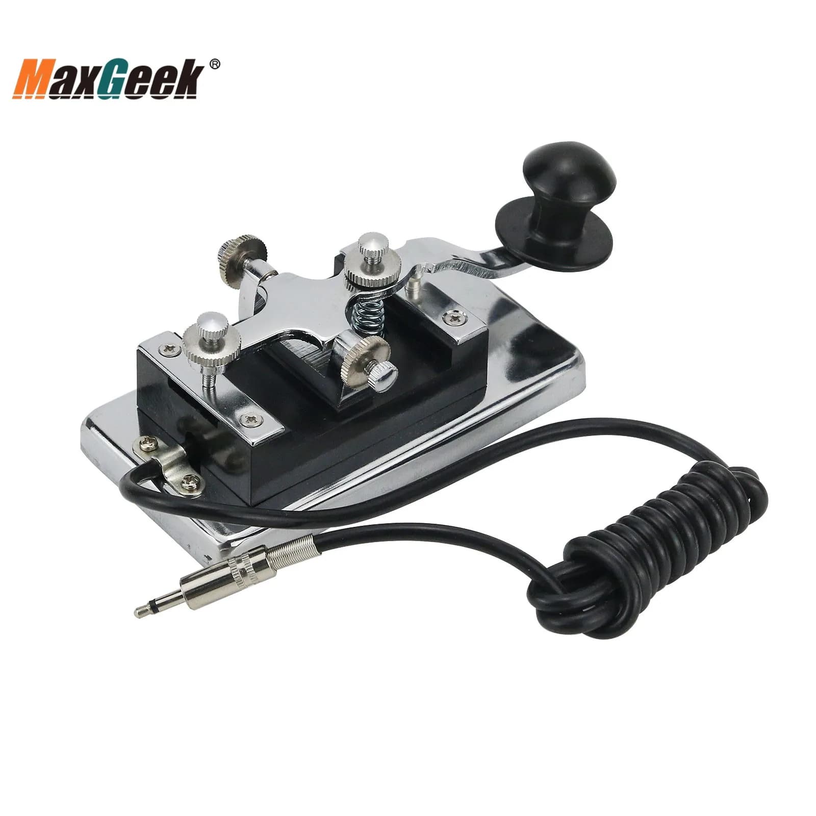 Maxgeek-Clé télégraphique manuelle K4, clé Morse, adaptée à la radio à ondes courtes, pratiques de code Morse, communication CW
