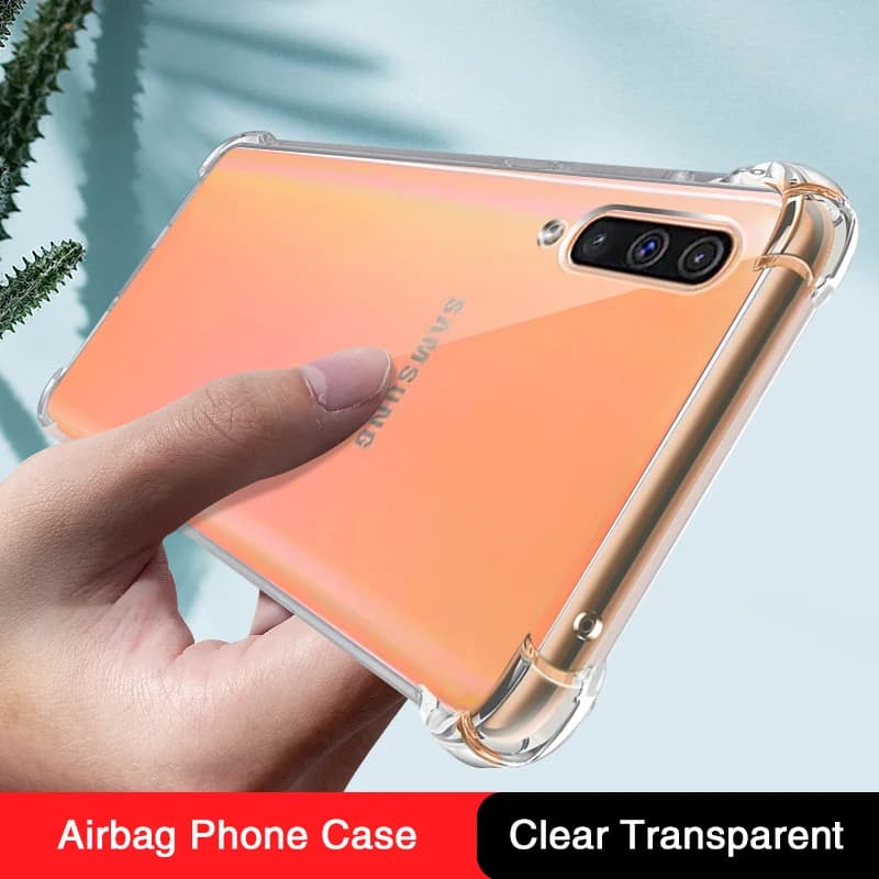 Étui Airbag Transparent pour Samsung Galaxy A10 A10S A10E A20 A20S A20E A30 A30S A40 A40S A50 A50S A60 A70 A70E A70S