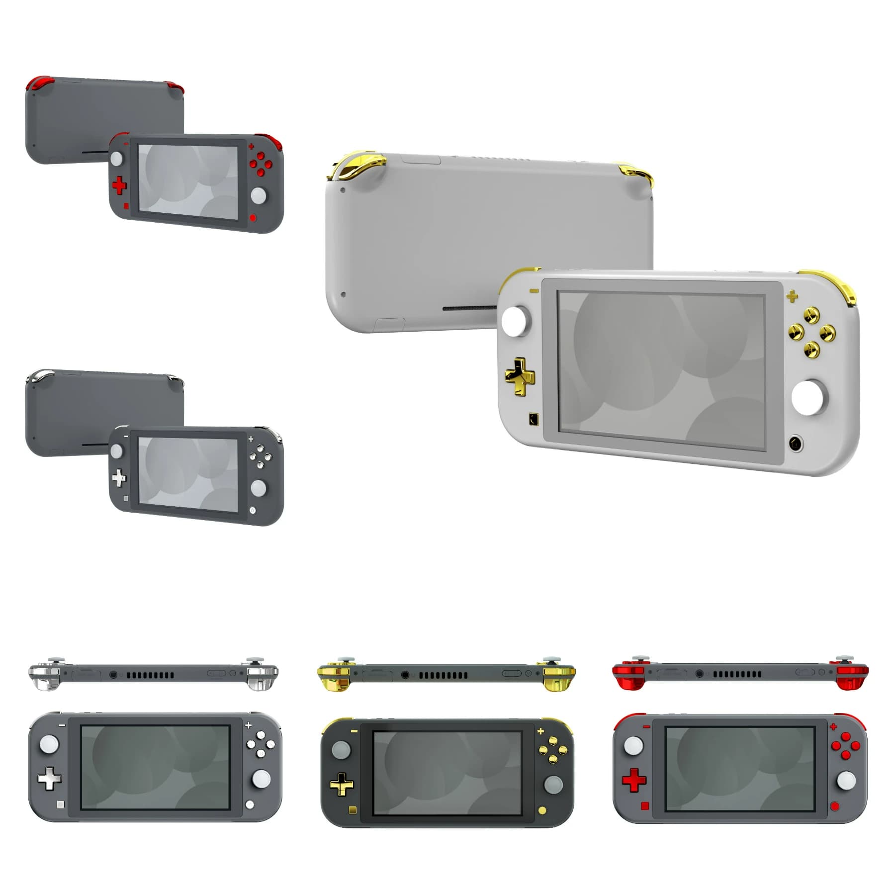 EXtremeRate-Kit complet de réparation de boutons avec outils, pour NS Switch Lite, remplacement ABXY Home Capture prédire DSub L R ZL ZR Trigger