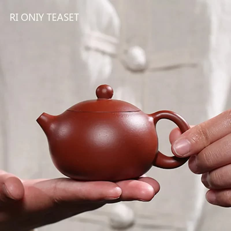 Yixing – théière en argile violette de 90ml, authentique Dahongpao Xishi, théière avec trou de boule, bouilloire filtrante, Boutique faite à la main, service à thé Zisha